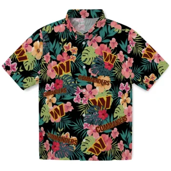 Washington Commanders Hawaiian Shirt Personalized Hibiscus Paradise Best Selling