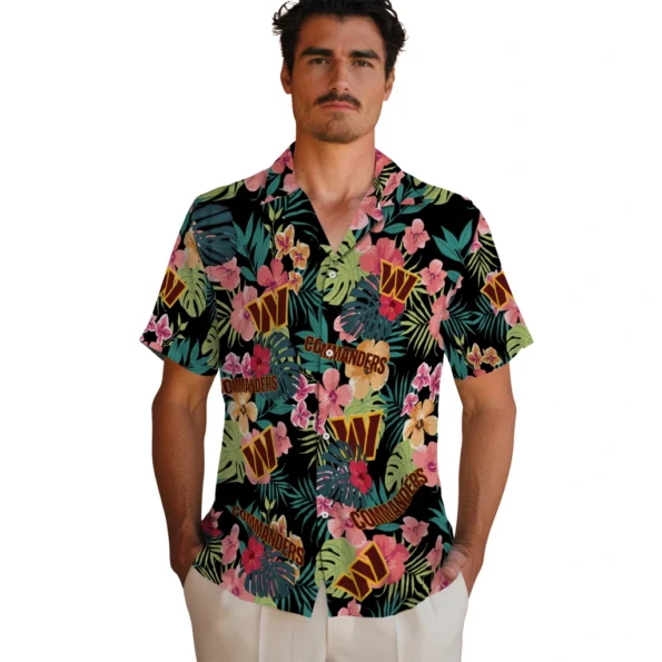 Washington Commanders Hawaiian Shirt Personalized Hibiscus Paradise Fashion Forward Washington Commanders Hawaiian Shirt Personalized Hibiscus Paradise Fashion Forward