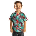 Washington Nationals Hawaiian Shirt Custom Hibiscus Blossoms Red Best Selling