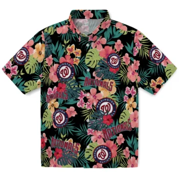 Washington Nationals Hawaiian Shirt Personalized Hibiscus Paradise Best Selling