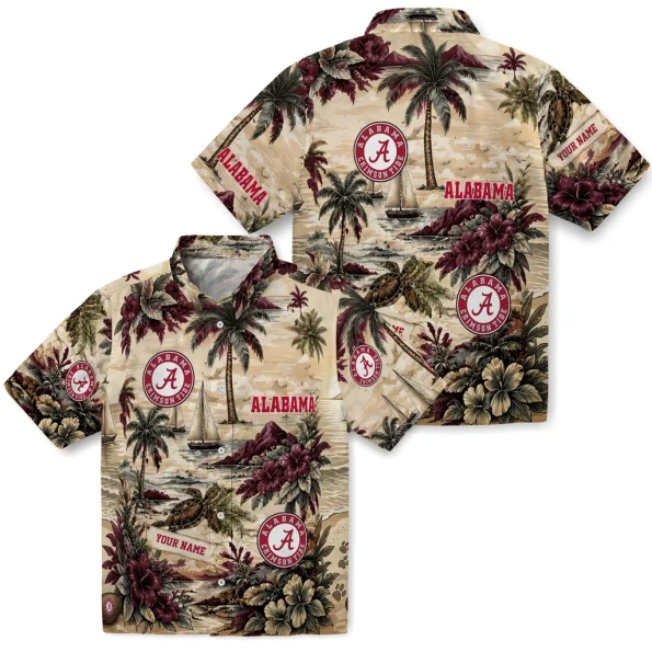 alabama-crimson-tide-hawaiian-shirt-personalized-island-voyage-crimson-beige-high-quality