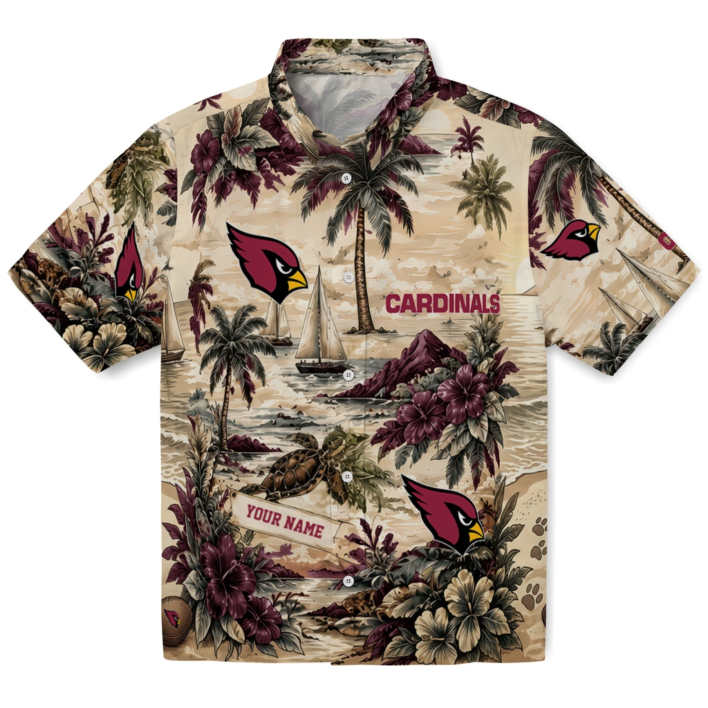 arizona-cardinals-hawaiian-shirt-custom-island-voyage-red-beige-best-selling arizona cardinals hawaiian shirt custom island voyage red beige best selling