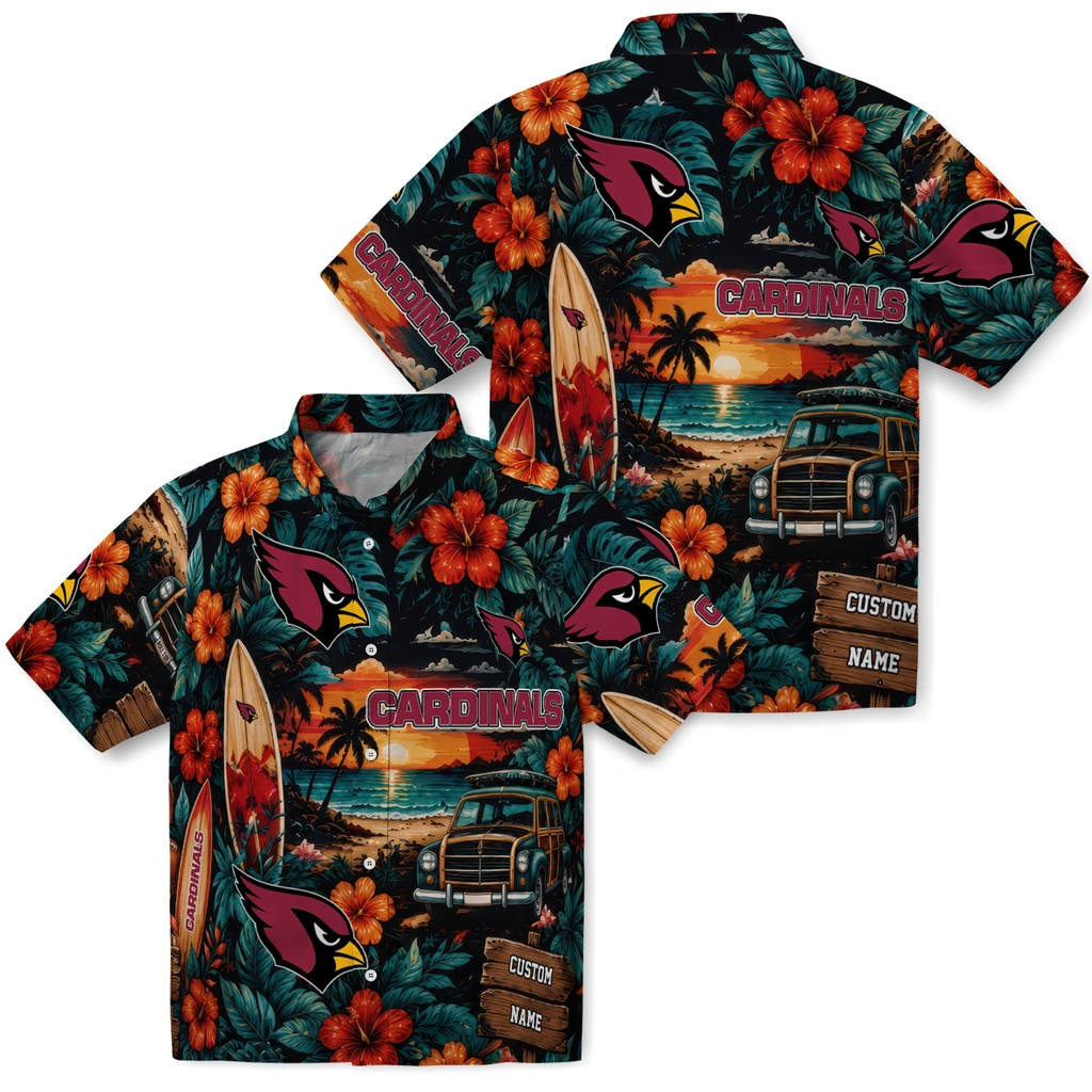 arizona-cardinals-hawaiian-shirt-customized-scenic-collage-black-green-high-quality