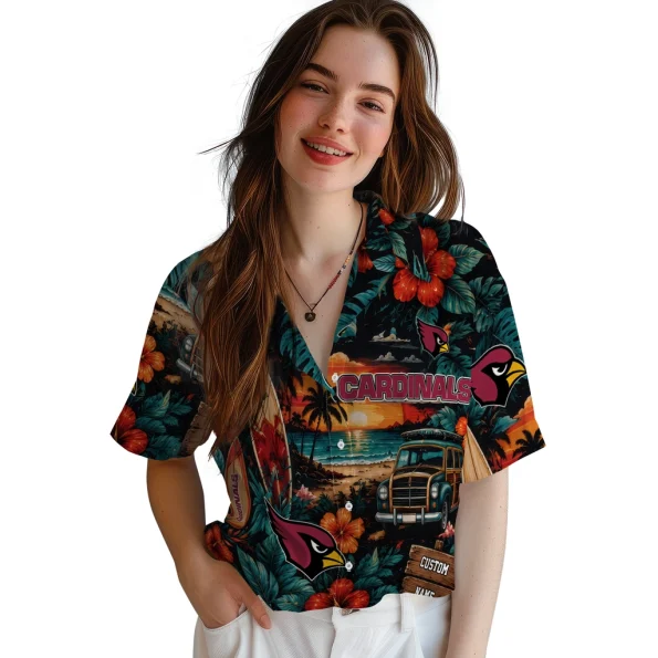 arizona-cardinals-hawaiian-shirt-customized-scenic-collage-black-green-latest-model