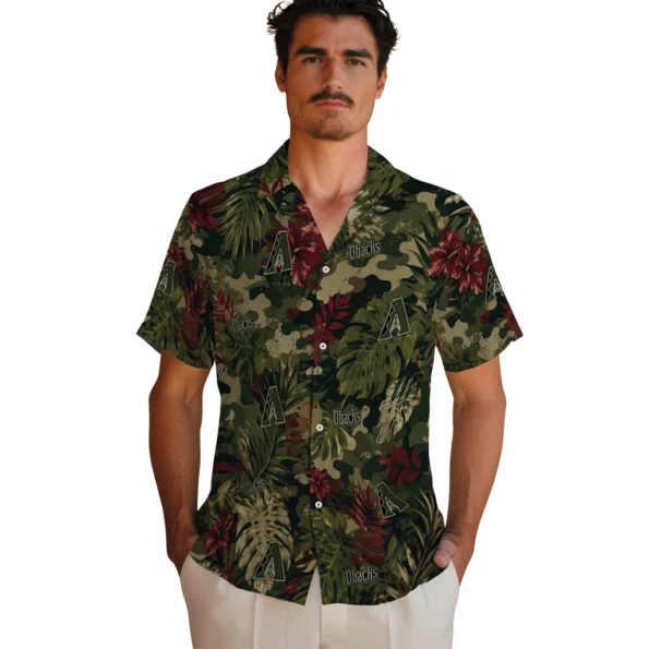 arizona-diamondbacks-hawaiian-shirt-personalized-foliage-camo-dark-olive-green-fashion-forward.webp