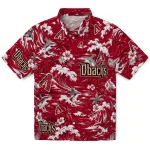 Arizona Diamondbacks Hawaiian Shirt - Personalized Wave Florals Red 1 arizona-diamondbacks-hawaiian-shirt-personalized-wave-florals-red-best-selling