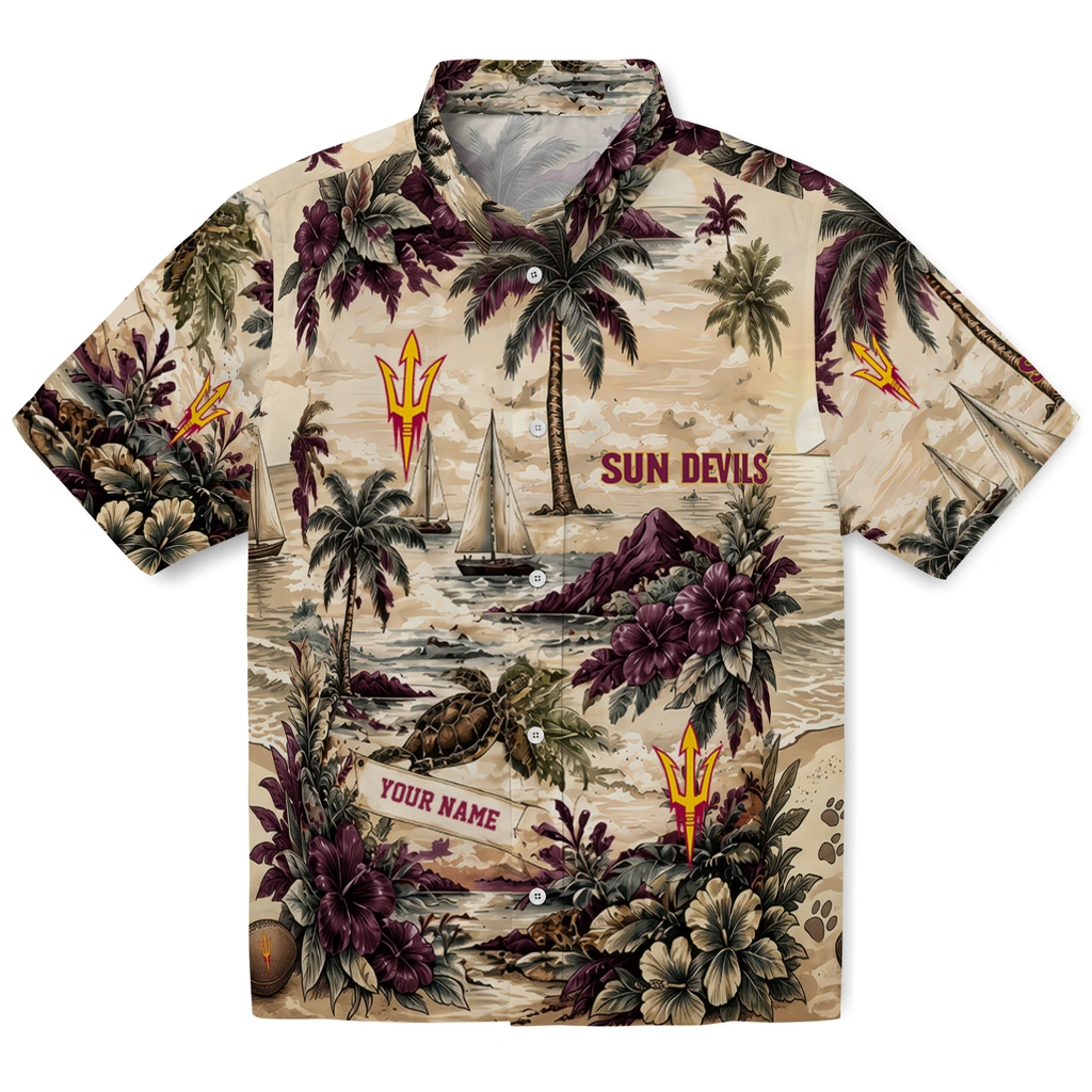 arizona-state-sun-devils-hawaiian-shirt-personalized-island-voyage-maroon-beige-best-selling arizona state sun devils hawaiian shirt personalized island voyage maroon beige best selling