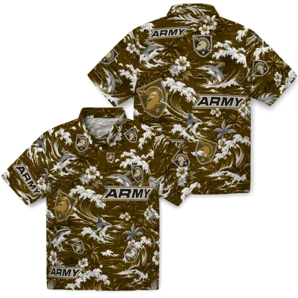 army-black-knights-hawaiian-shirt-custom-wave-florals-gold-high-quality