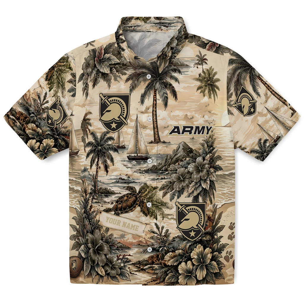 army-black-knights-hawaiian-shirt-customized-island-voyage-gold-beige-best-selling army black knights hawaiian shirt customized island voyage gold beige best selling