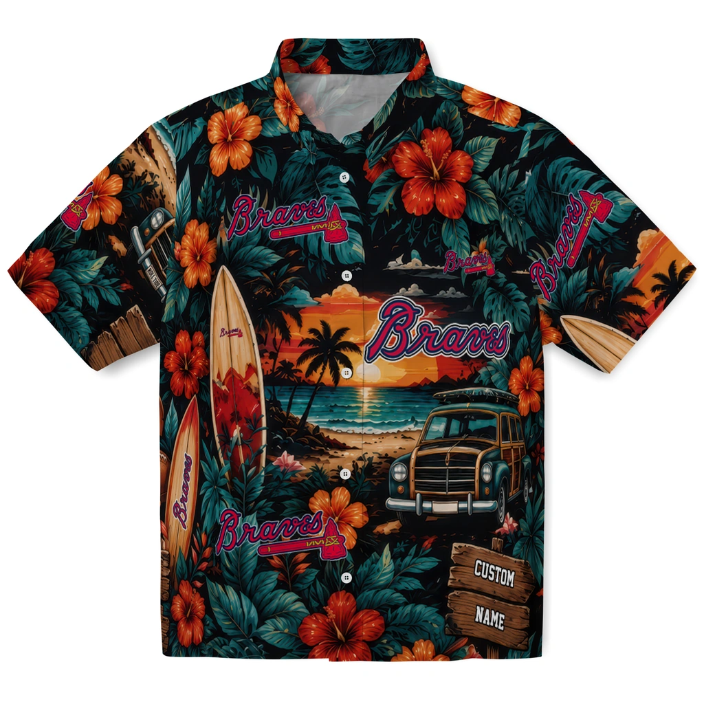 atlanta-braves-hawaiian-shirt-personalized-scenic-collage-black-green-best-selling atlanta braves hawaiian shirt personalized scenic collage black green best selling