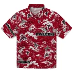 atlanta-falcons-hawaiian-shirt-custom-wave-florals-red-best-selling