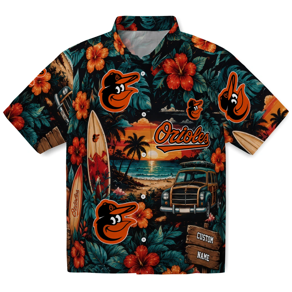 baltimore-orioles-hawaiian-shirt-custom-scenic-collage-black-green-best-selling baltimore orioles hawaiian shirt custom scenic collage black green best selling