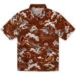Baltimore Orioles Hawaiian Shirt - Customized Wave Florals Orange 1 baltimore-orioles-hawaiian-shirt-customized-wave-florals-orange-best-selling