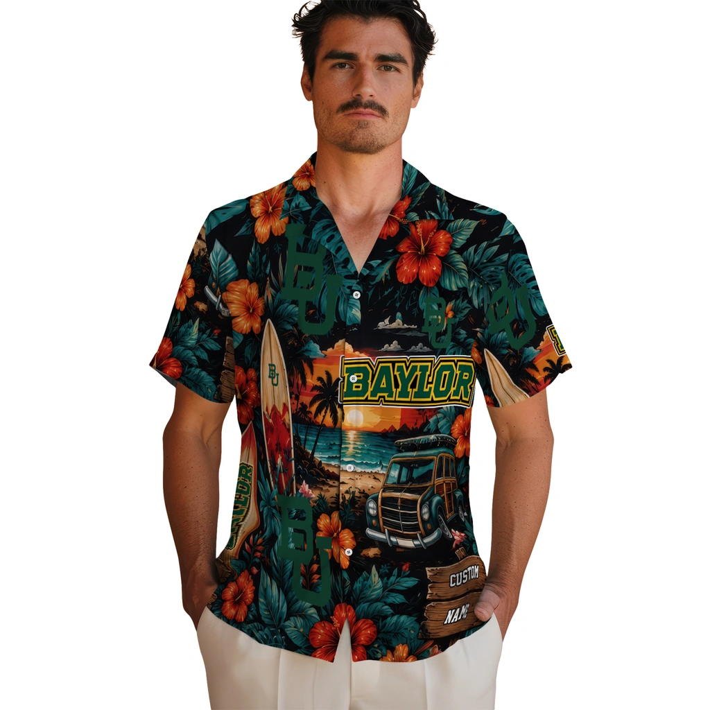 baylor-bears-hawaiian-shirt-custom-scenic-collage-black-green-fashion-forward