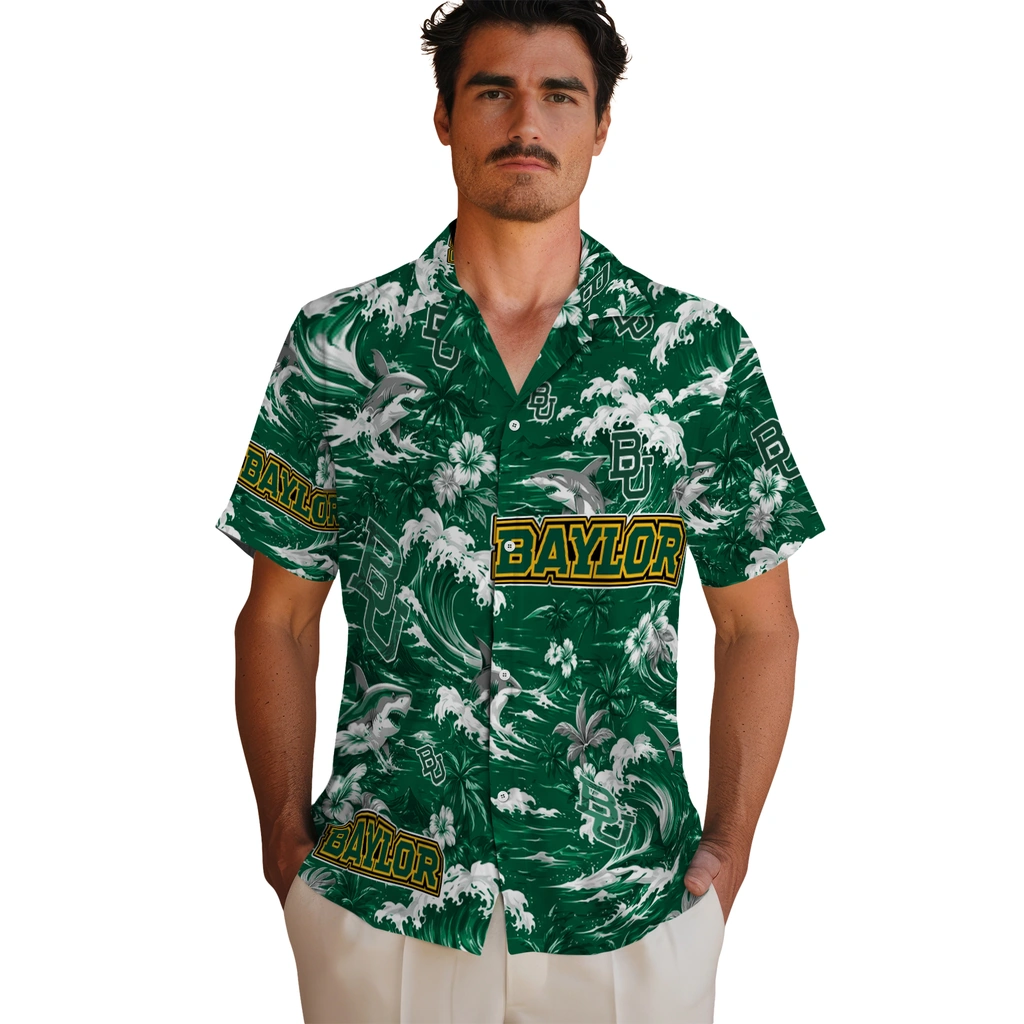 baylor-bears-hawaiian-shirt-customized-wave-florals-green-fashion-forward