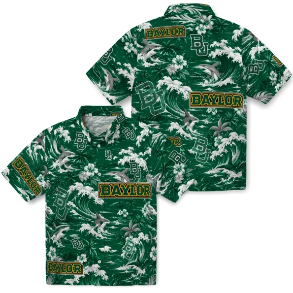 baylor-bears-hawaiian-shirt-customized-wave-florals-green-high-quality