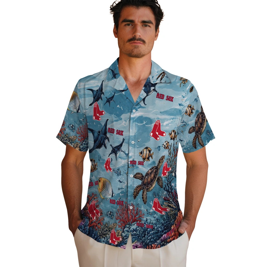 boston-red-sox-hawaiian-shirt-customized-coral-reef-aqua-fashion-forward