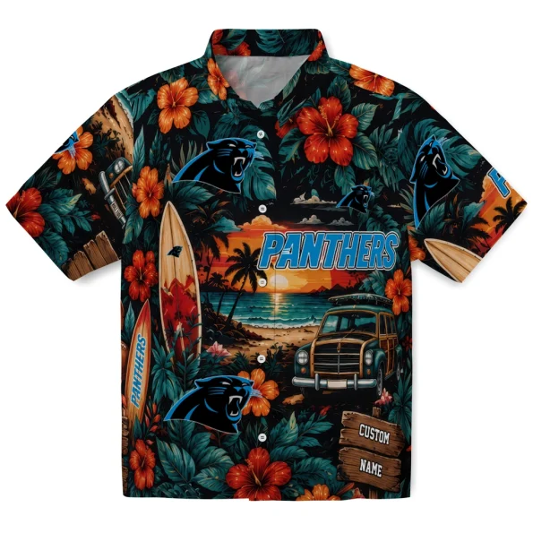 carolina-panthers-hawaiian-shirt-personalized-scenic-collage-black-green-best-selling carolina panthers hawaiian shirt personalized scenic collage black green best selling