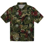 Chicago Cubs Hawaiian Shirt - Custom Foliage Camo Dark Olive Green 1 chicago-cubs-hawaiian-shirt-custom-foliage-camo-dark-olive-green-best-selling