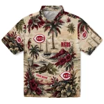 cincinnati-reds-hawaiian-shirt-custom-island-voyage-red-beige-best-selling