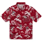 Cincinnati Reds Hawaiian Shirt - Personalized Wave Florals Red 1 cincinnati-reds-hawaiian-shirt-personalized-wave-florals-red-best-selling