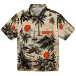 cleveland-browns-hawaiian-shirt-customized-island-voyage-brown-beige-best-selling