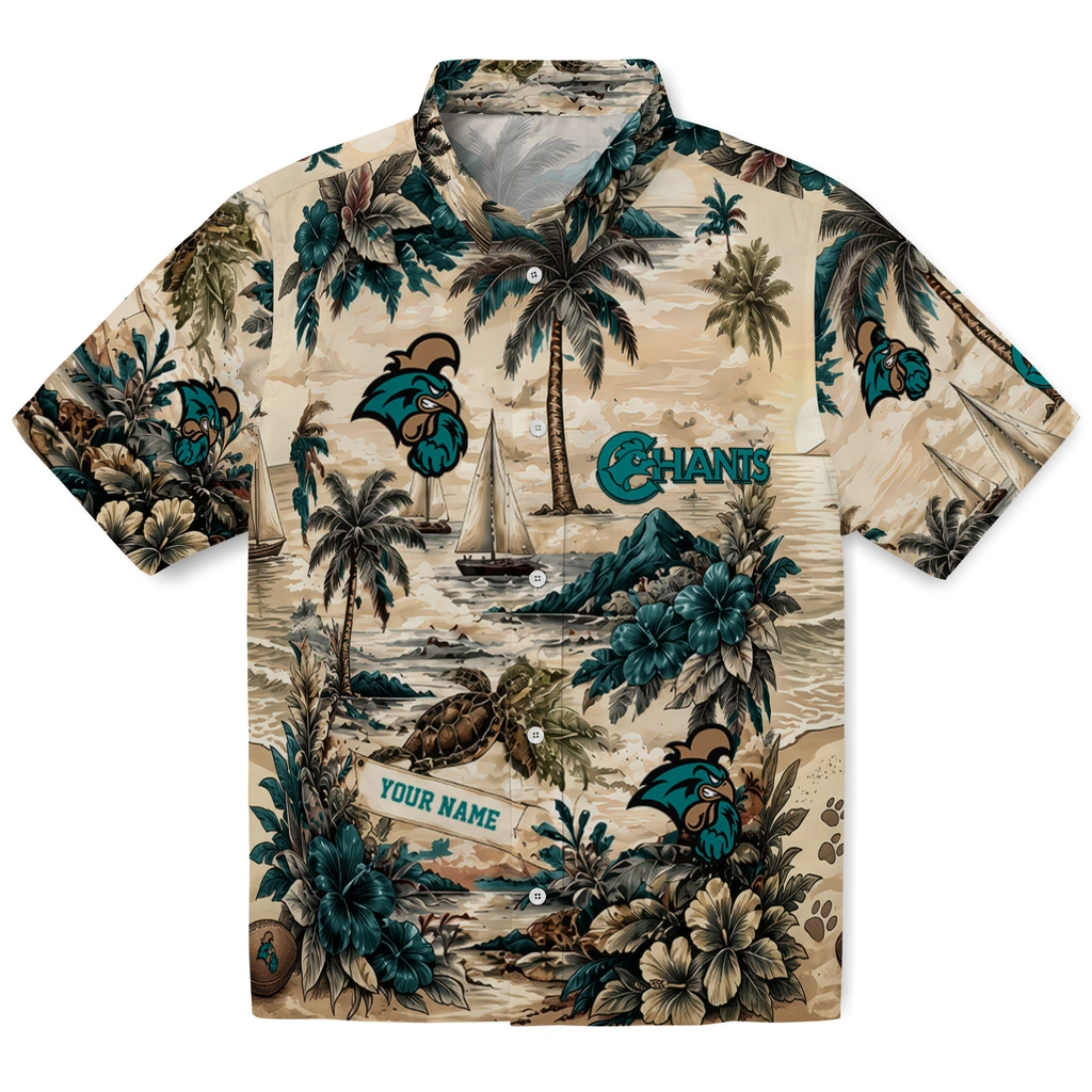 coastal-carolina-chanticleers-hawaiian-shirt-personalized-island-voyage-green-beige-best-selling coastal carolina chanticleers hawaiian shirt personalized island voyage green beige best selling