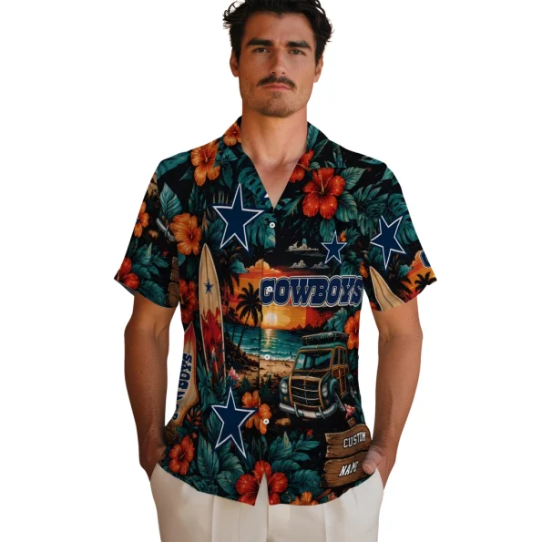 dallas-cowboys-hawaiian-shirt-custom-scenic-collage-black-green-fashion-forward