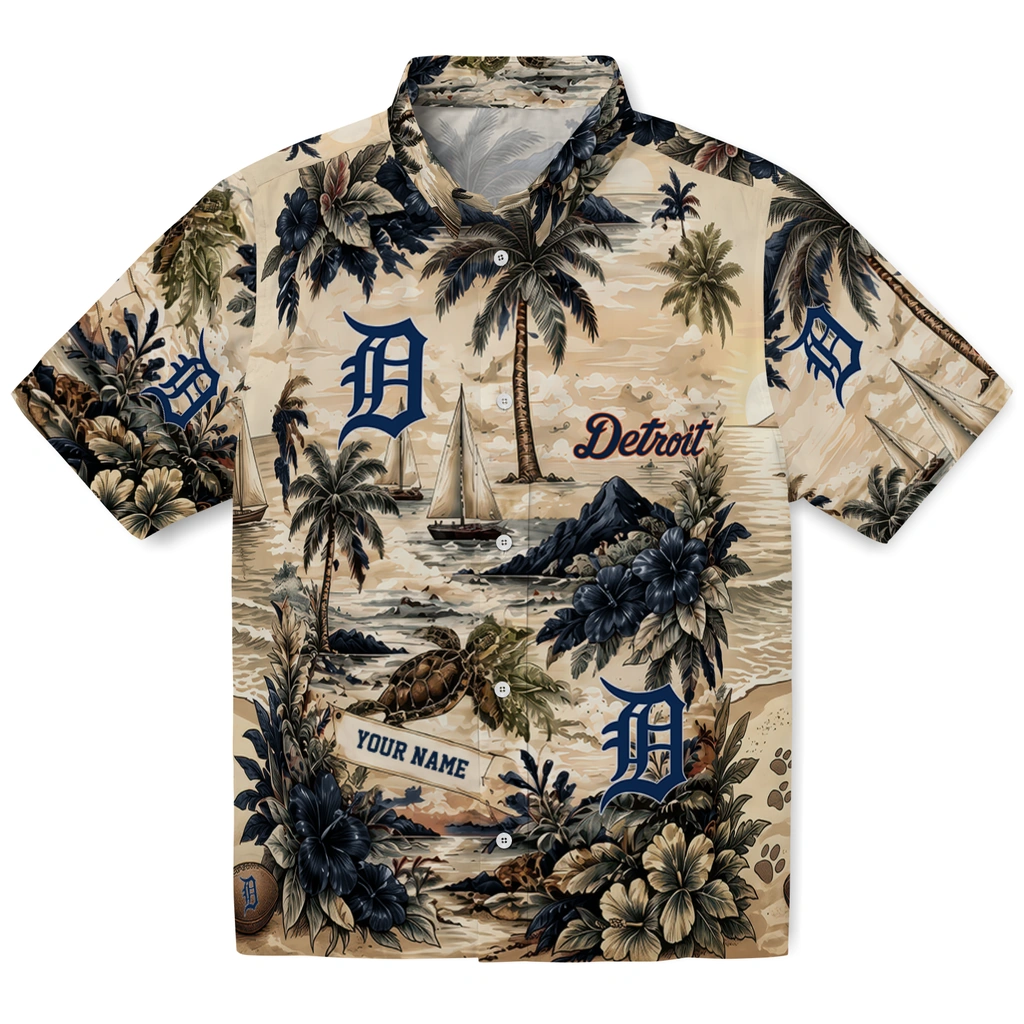 detroit-tigers-hawaiian-shirt-custom-island-voyage-navy-beige-best-selling detroit tigers hawaiian shirt custom island voyage navy beige best selling