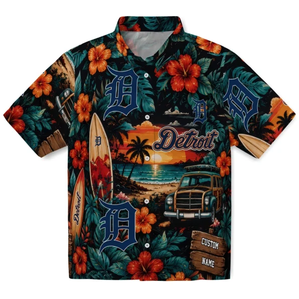 detroit-tigers-hawaiian-shirt-customized-scenic-collage-black-green-best-selling detroit tigers hawaiian shirt customized scenic collage black green best selling