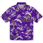 East Carolina Pirates Hawaiian Shirt - Custom Wave Florals Purple 1 east-carolina-pirates-hawaiian-shirt-custom-wave-florals-purple-best-selling