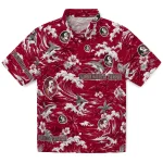 Florida State Seminoles Hawaiian Shirt - Custom Wave Florals Garnet 1 florida-state-seminoles-hawaiian-shirt-custom-wave-florals-garnet-best-selling
