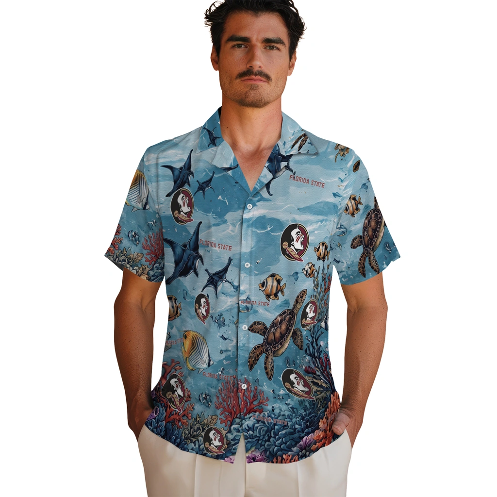 florida-state-seminoles-hawaiian-shirt-personalized-coral-reef-aqua-fashion-forward