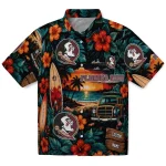Florida State Seminoles Hawaiian Shirt - Personalized Scenic Collage Black Green 1 florida-state-seminoles-hawaiian-shirt-personalized-scenic-collage-black-green-best-selling