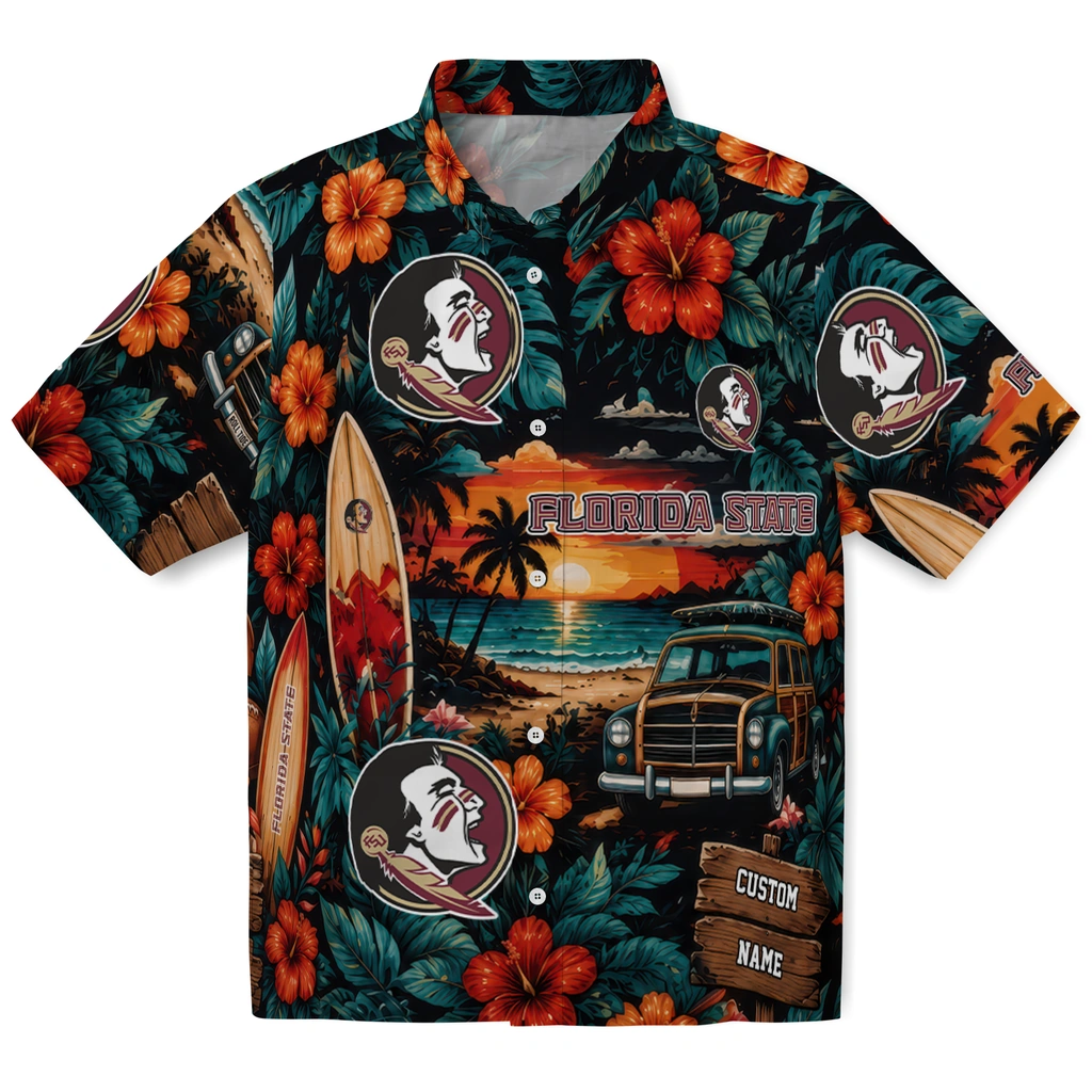 florida-state-seminoles-hawaiian-shirt-personalized-scenic-collage-black-green-best-selling florida state seminoles hawaiian shirt personalized scenic collage black green best selling