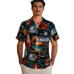 georgia-southern-eagles-hawaiian-shirt-customized-scenic-collage-black-green-best-selling