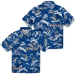 georgia-southern-eagles-hawaiian-shirt-personalized-wave-florals-blue-best-selling