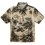 Georgia Tech Yellow Jackets Hawaiian Shirt - Custom Island Voyage Gold Beige 1 georgia-tech-yellow-jackets-hawaiian-shirt-custom-island-voyage-gold-beige-best-selling