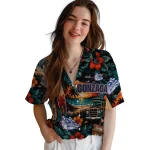 gonzaga-bulldogs-hawaiian-shirt-custom-scenic-collage-black-green-best-selling