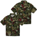 gonzaga-bulldogs-hawaiian-shirt-customized-foliage-camo-dark-olive-green-best-selling