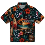 Houston Texans Hawaiian Shirt - Customized Scenic Collage Black Green 1 houston-texans-hawaiian-shirt-customized-scenic-collage-black-green-best-selling