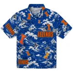 Illinois Fighting Illini Hawaiian Shirt - Personalized Wave Florals Blue 1 illinois-fighting-illini-hawaiian-shirt-personalized-wave-florals-blue-best-selling