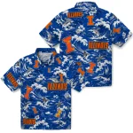 illinois-fighting-illini-hawaiian-shirt-personalized-wave-florals-blue-best-selling