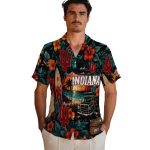 indiana-hoosiers-hawaiian-shirt-custom-scenic-collage-black-green-best-selling