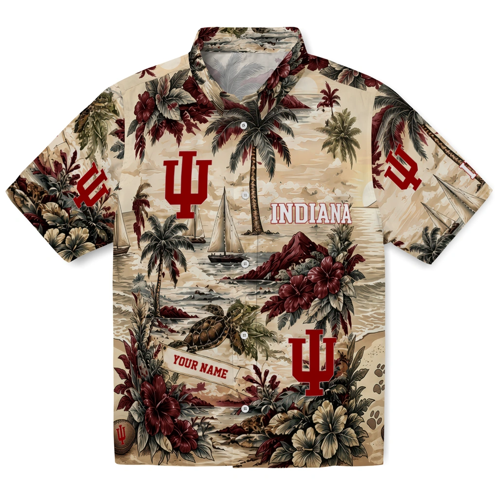 indiana-hoosiers-hawaiian-shirt-personalized-island-voyage-red-beige-best-selling indiana hoosiers hawaiian shirt personalized island voyage red beige best selling