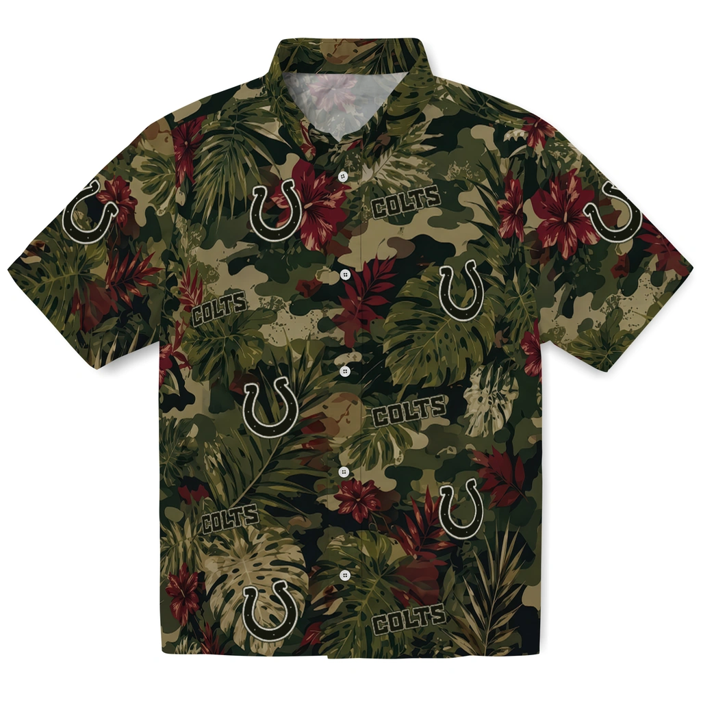 indianapolis-colts-hawaiian-shirt-custom-foliage-camo-dark-olive-green-best-selling indianapolis colts hawaiian shirt custom foliage camo dark olive green best selling