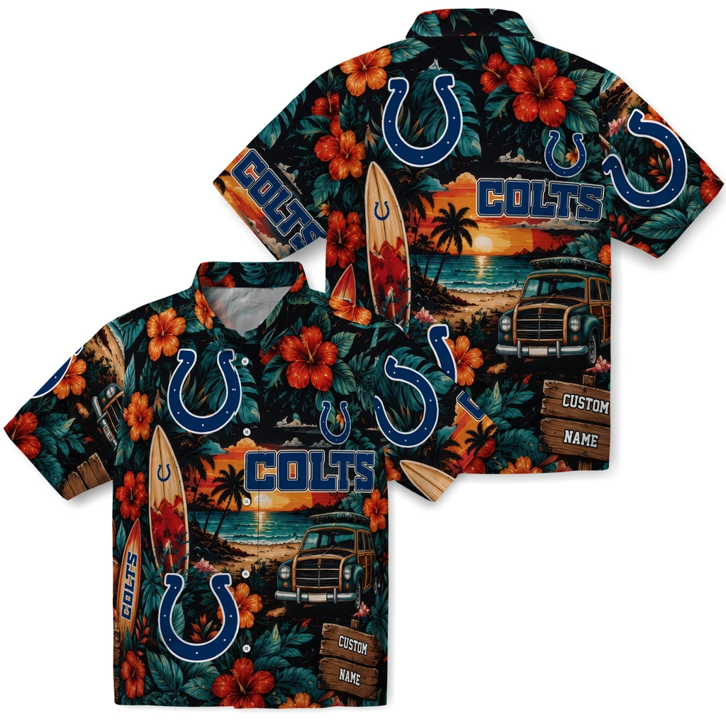 indianapolis-colts-hawaiian-shirt-personalized-scenic-collage-black-green-high-quality
