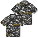 iowa-hawkeyes-hawaiian-shirt-custom-wave-florals-black-best-selling