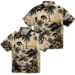 iowa-hawkeyes-hawaiian-shirt-customized-island-voyage-black-beige-best-selling
