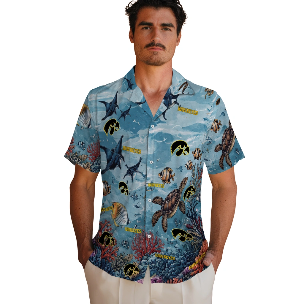 iowa-hawkeyes-hawaiian-shirt-personalized-coral-reef-aqua-fashion-forward